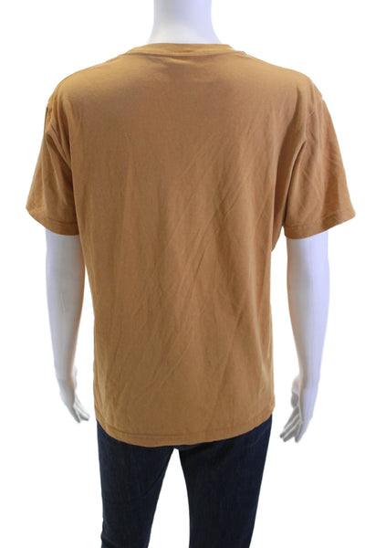 Uniqlo Womens Brown Basic Crew Neck Short Sleeve T-Shirt Size S