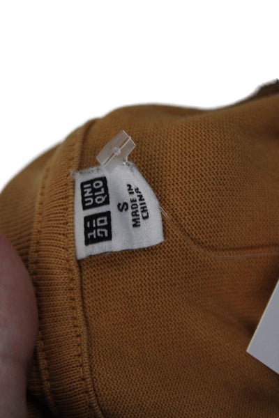 Uniqlo Womens Brown Basic Crew Neck Short Sleeve T-Shirt Size S
