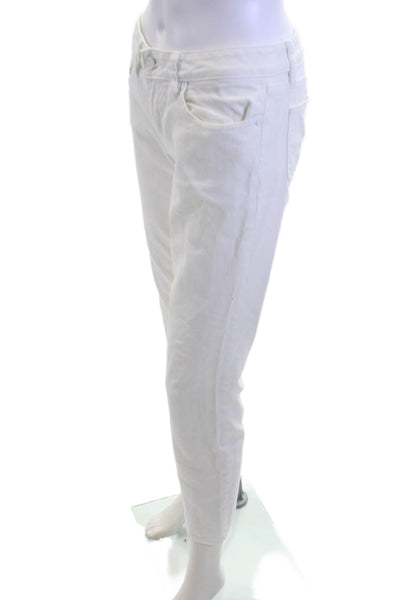 Tory Burch Women Ankle Cropped White Pants Size 26