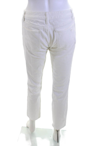 Tory Burch Women Ankle Cropped White Pants Size 26
