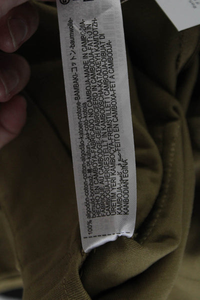Zara Women Cargo Wrap Mini Skort Beige Cotton Solid Size S