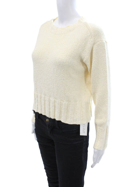 J Crew Women Pullover Sweater Beige Crew Neck Size XS