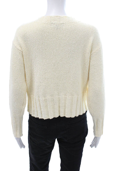 J Crew Women Pullover Sweater Beige Crew Neck Size XS