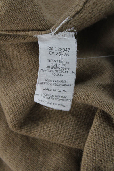 Nili Lotan Womens Beige 100% Cashmere Sleeveless Crew Neck Basic Tank Size S