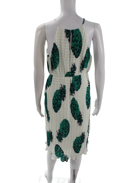 Sunday In Brooklyn Women Green High Neck Sleeveless Sundress Size M