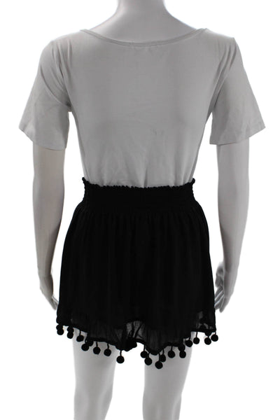 Ramy Brook Women Peasant Mini Skort Black Size M