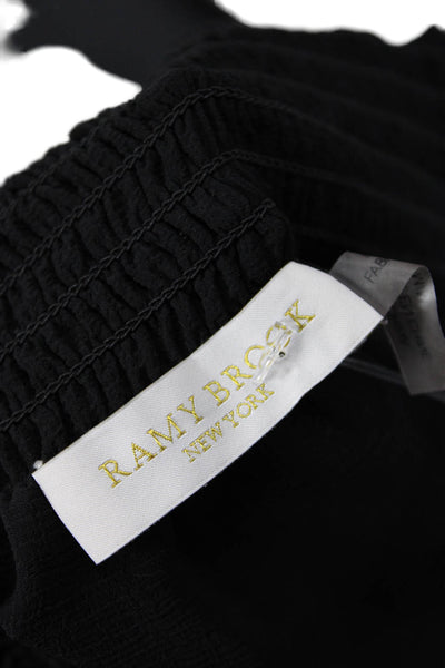 Ramy Brook Women Peasant Mini Skort Black Size M