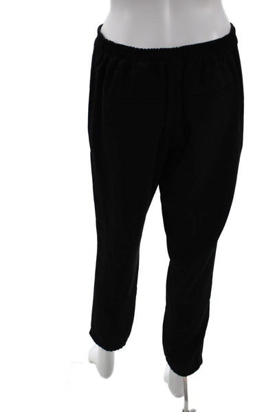 Vince Women Cropped Ankle Pants Black Polyester Petite Size S