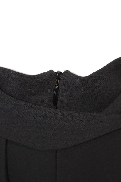 French Connection Womens Black Cropped Paperbag Pants Size 6