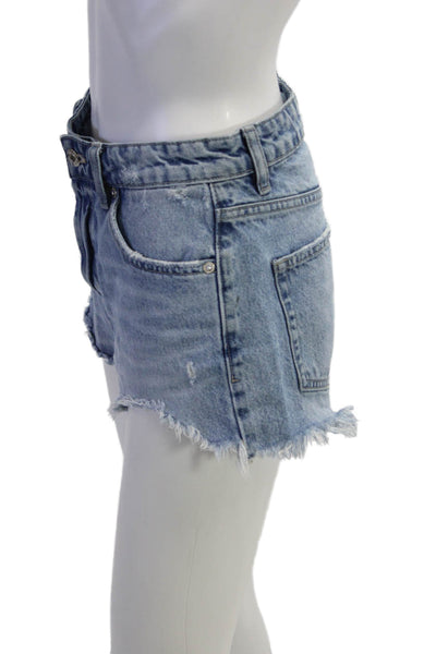 Zara Unisex Blue 90s Shorts Size 2