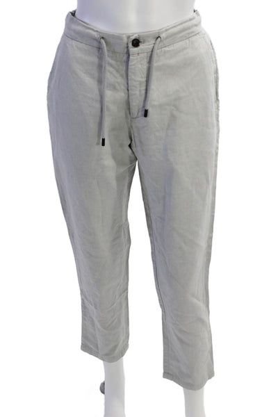 Saks Fifth Avenue Mens Cropped Ankle Pants Gray Size S