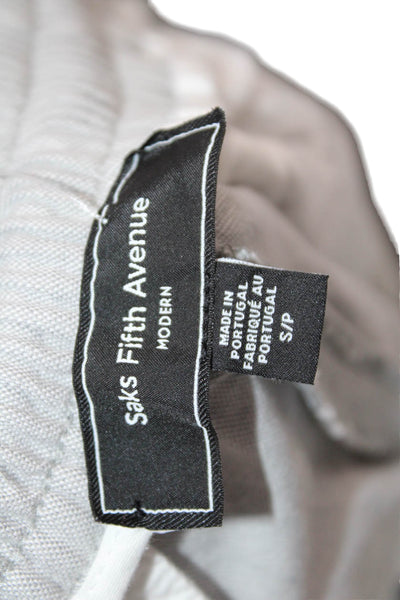 Saks Fifth Avenue Mens Cropped Ankle Pants Gray Size S
