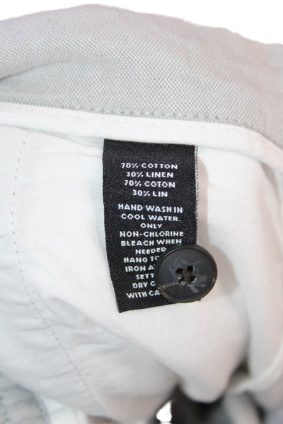 Saks Fifth Avenue Mens Cropped Ankle Pants Gray Size S