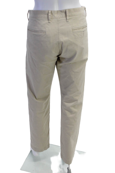 J Crew Men Chinos Beige Button Closure Size 33