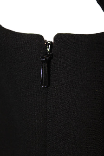 Calvin Klein Women Black Mock Neck 3/4 Sleeve Blouse Size S