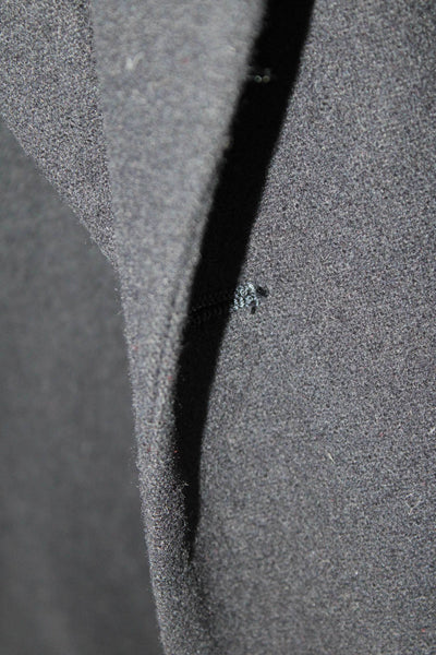Oscar de la Renta Mens Dark Blue Wool Cashmere Blazer Collared Button Size 50