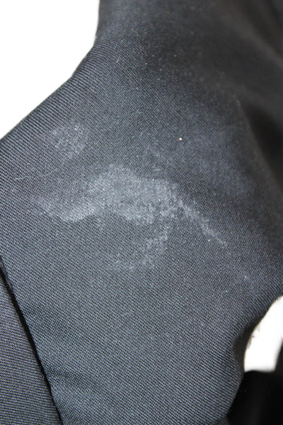 Marks & Spencer Mens Classic Black Collared Button Blazer 100% Asetad Size 46