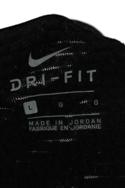 Nike Unisex Pullover Sweatshirt Black Crew Neck Long Sleeve Size L