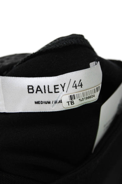Bailey 44 Womens Mock Neck Sleeveless Tank Black Gothic Rayon-Spandex Size M