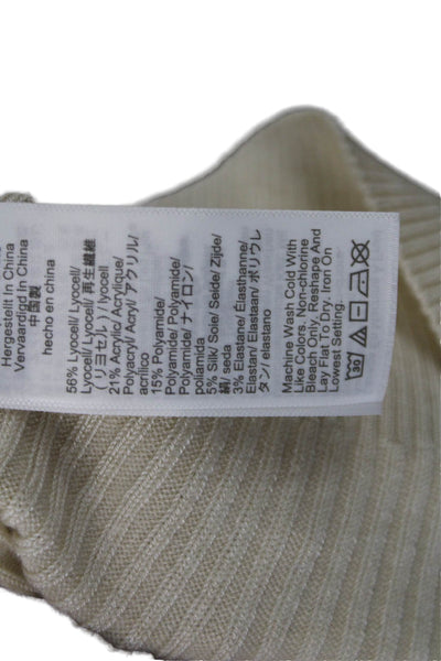 J Crew Womens Turtleneck Pullover Sweater Beige Size S