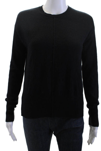 Nordstrom Signature Women Black 100% Cashmere Pullover Crewneck Size XS