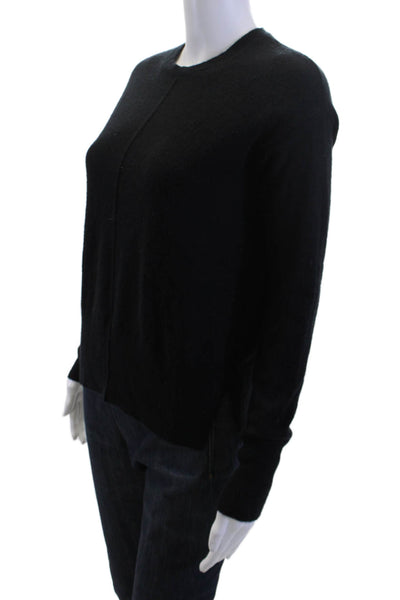 Nordstrom Signature Women Black 100% Cashmere Pullover Crewneck Size XS