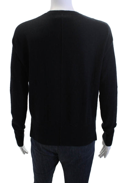 Nordstrom Signature Women Black 100% Cashmere Pullover Crewneck Size XS