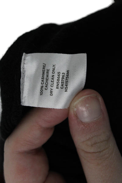 Nordstrom Signature Women Black 100% Cashmere Pullover Crewneck Size XS