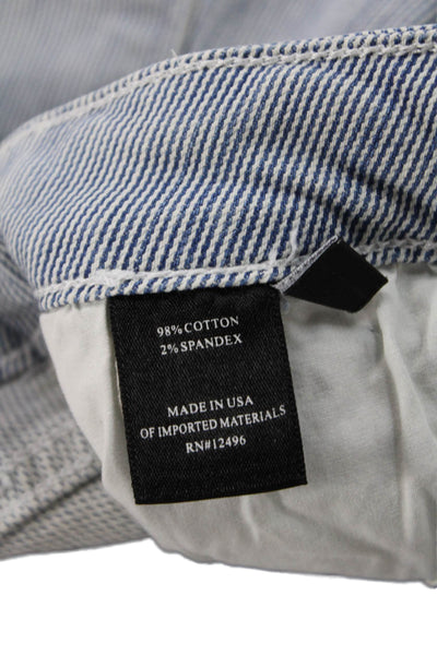 Parker Smith, Women Ankle Cropped Striped Gray Jeans Size 8