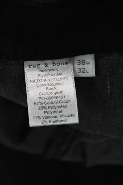 Rag & Bone Mens Black Cotton Blend Pants Big & Tall Size 38