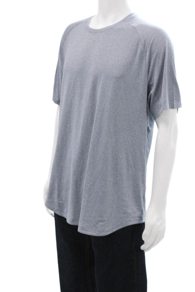 Lululemon Mens Gray Polyester Crew Neck Short Sleeve T-Shirt Size S