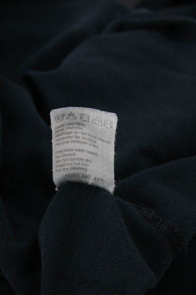 Lacoste Men Dark Blue Crew Neck Short Sleeve 100% Cotton T-Shirt Size M