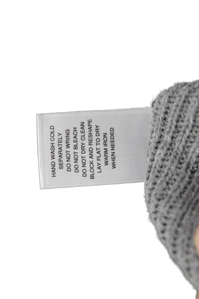 Michael Stars Women Pullover Sweater Gray Cotton Crewneck Longsleeve Size S