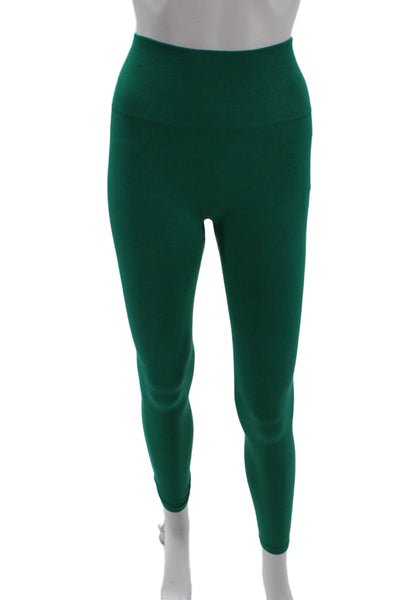 Spiritual Gangster Women Ankle Jeggings Green Size XS