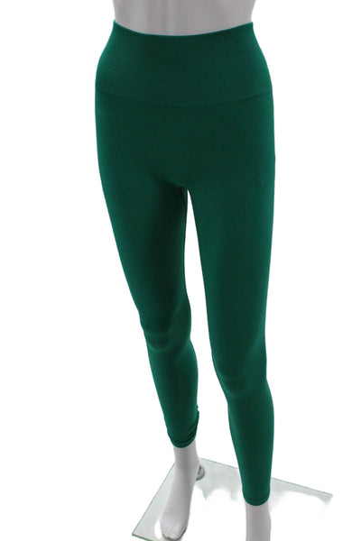 Spiritual Gangster Women Ankle Jeggings Green Size XS