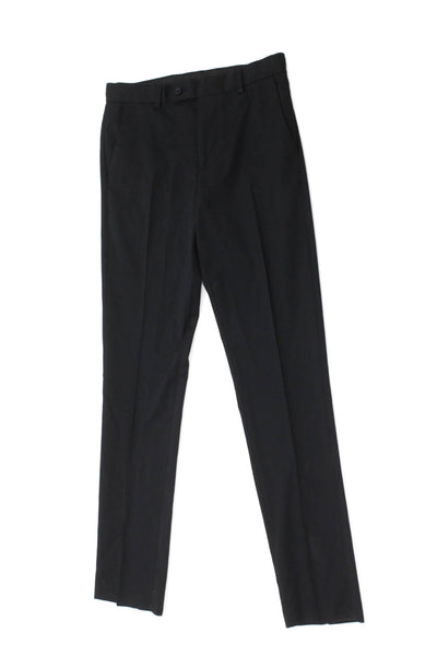 Leo & Zachary Childrens Boys Creased Dress Pants Black Size 12