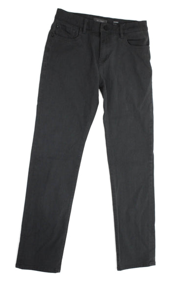 DL1961 Childrens Girls Hawke Skinny Leg Jeans Grey Cotton Size 14