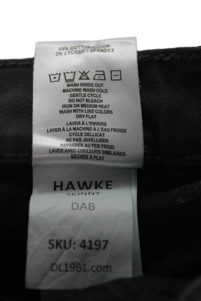 DL1961 Childrens Girls Hawke Skinny Leg Jeans Grey Cotton Size 14