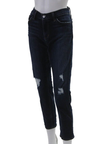Joes Jeans Womens Boyfriend Tapered Jeans Dark Blue Size 26