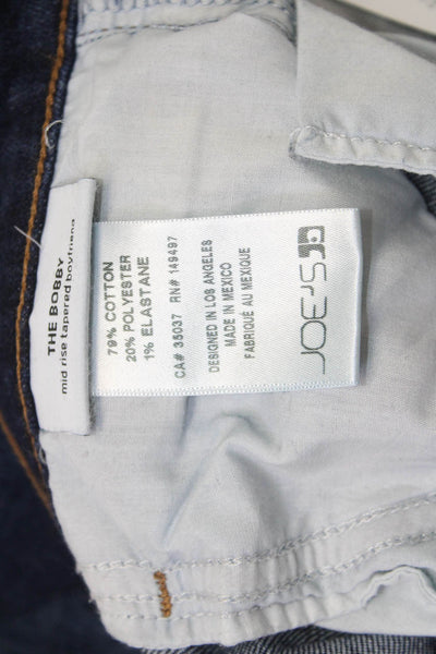 Joes Jeans Womens Boyfriend Tapered Jeans Dark Blue Size 26