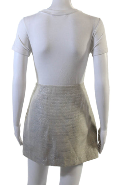 Ted Baker London Women A-Line Mini Skirt Gray Size 2
