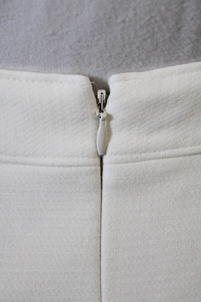 Banana Republic Women A-Line Skater Skirt White Knee Length Size 0