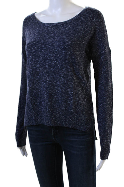 Rag & Bone, Women Dark Blue Round Neck Pullover Sweater Long Sleeve Size XS