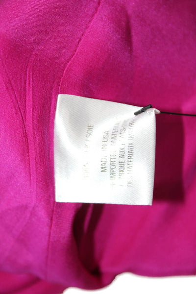 Cushnie Et Ochs Women Sheath Dress Purple Silk Sleeveless Knee-Length Size 6