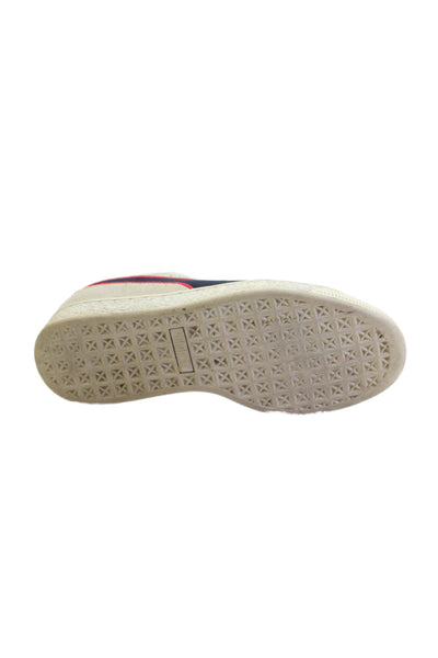 Puma Womens Lace Up Logo Low Top Sneakers Brown Suede Size 5