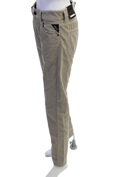 Replay Men 90s Beige Cotton-Elastane Pants Button 32in Inseam Size 29
