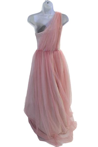 Badgley Mischka, Women, Beige Maxi Dress Sleeveless Long Zip Polyester Size 0