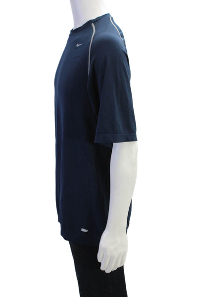 Nike Mens Dark Blue Sports Crew Neck Short Sleeve T-Shirt Size XL