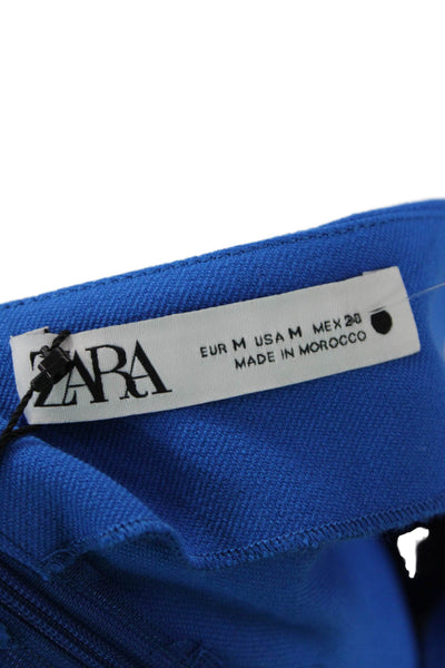Zara Women Blue Sleeveless Blouse Size M