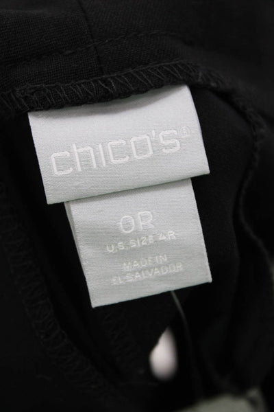 Chicos Women Black Ankle Dress Pants Size 0